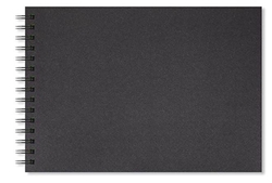 Artgecko skicák Shady BLACK (40 listů,  200g/m2)- A4 na šířku