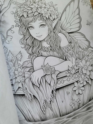Spring Fairies Coloring Book - Max Brenner