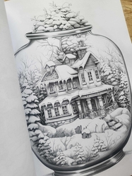 Snow House in Jar Coloring Book - Max Brenner