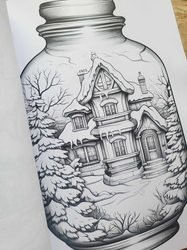 Snow House in Jar Coloring Book - Max Brenner