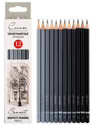 Sonnet Graphite Drawing pencils   - grafitové tužky v sadě - 12 ks