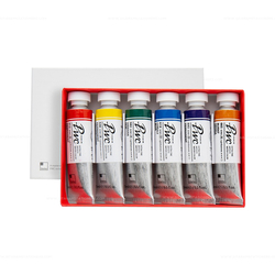 ShinHan PWC Premium extra fine artists WATER COLORS - prémiové akvarelové barvy v tubě - sada 6 barev x 15 ml 