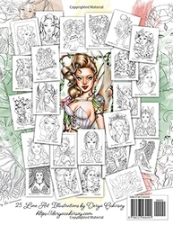 Color'n'Beauties 4 - Gorgeous Fantasy - Line Art Coloring Book - Derya A. Çakırsoy