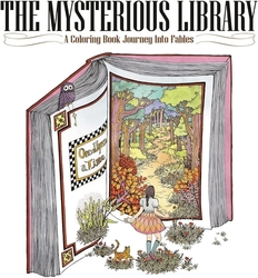 The mysterious library coloring book