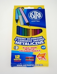 ASTRA metalické pastelky 12 ks
