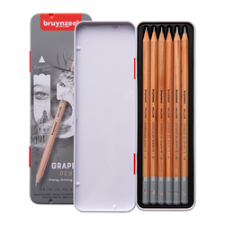 Bruynzeel Expression Series Graphite Pencils - grafitové tužky - sada 6 kusů
