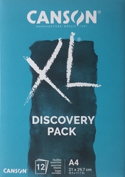 CANSON XL Discovery Pack Aquarelle & Mixed Media A4, 12 listů