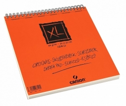 CANSON XL CROQUIS Sketch - kroužková vazba nahoře (90 g/m2, 120 listů) - 30 x 30 cm skicák 