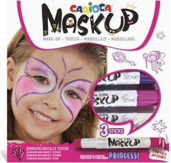 Carioca Mask Up barvy na obličej Princess -  3ks 