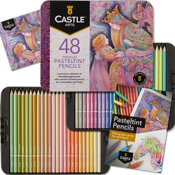 Castle Art Supplies - umělecké pastelky -  PASTELTINTS - sada 48 ks