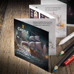 Castle Art Supplies - umělecké pastelky - sada 120 ks - v zipovém pouzdru