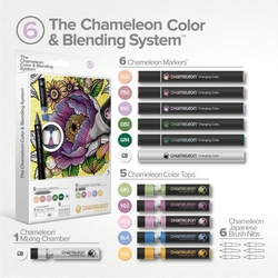 Chameleon Color & Blending System - tónovací fixy - FLORAL TONES - sada květinových barev - 18 ks