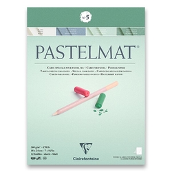 Clairefontaine PASTELMAT No.5 - skicák na pastel (360 g/m2, 12 listů) - 2 rozměry