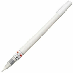ZIG Kuretake Brush Pen No. 22 - špičkový štetečkový fix - bílá