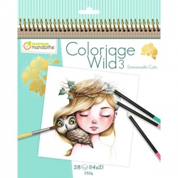 Coloriage Wild 3 - Emmanuelle Colin - umělecké omalovánky - třetí díl