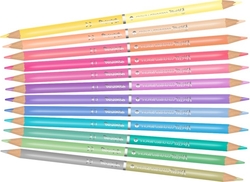 Colorino PASTEL - oboustranné pastelky v pastelových barvách - 12 ks = 24 barev
