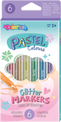 Colorino PASTEL - GLITTER popisovače v pastelových barvách - 6 ks