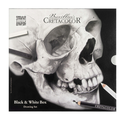 Cretacolor BLACK & WHITE SKULL EDITION - sada 25 ks