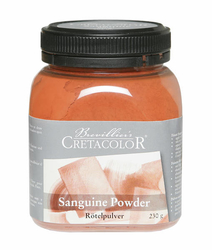 Cretacolor - Sanguine powder - Rudka grafitový prášek v plastové dóze  - 230 g