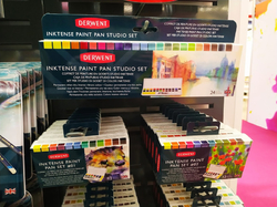Derwent Inktense Paint Pan - akvarelové pánvičky -  samostatné barvy