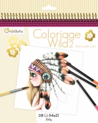 Coloriage Wild 2 - Emmanuelle Colin - umělecké omalovánky - druhý díl