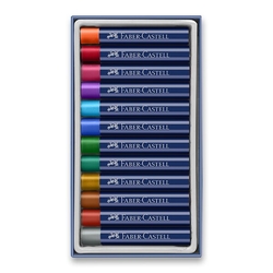 Faber-Castell CREATIVE STUDIO Oil Pastels Metallic - metalické olejové pastely - sada 12 kusů