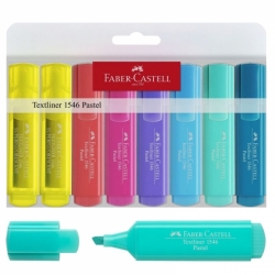 Faber-Castell Textliner - sada zvýrazňovačů 6 + 2 ks - pastelové barvy
