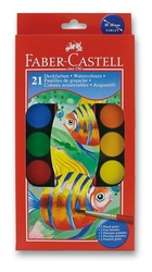 Faber-Castell WATERCOLOURS - vodové barvy - sada 21 ks