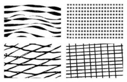 Gelová razítka - Textura geometrie