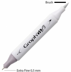 Graph'it Twin Brush Marker - oboustranný fix - sada 24 ks - Essential