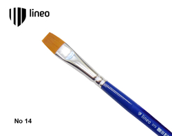 LINEO Blue line SYNTHETIK 573 - ploché syntetické štětce se zlatým vlasem - různé velikosti