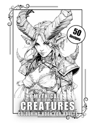 Mystical Beasts: An Epic Relaxing Coloring Book for Adults