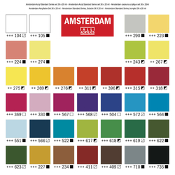 Royal Talens AMSTERDAM Standard series - akrylové barvy v tubě - sada 36 x 20 ml