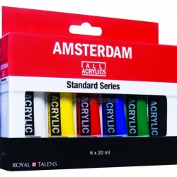 Royal Talens AMSTERDAM Standard series - akrylové barvy v tubě - sada 6 x 20 ml