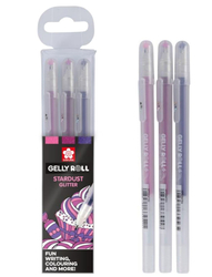 SAKURA Gelly roll STARDUST SWEETS - gelové pero - sada 3 barev
