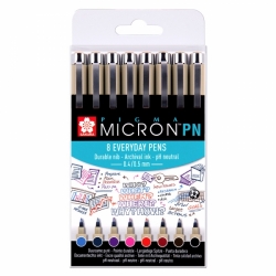 Sakura PIGMA Micron PN 8 Everyday pens - sada 8 barev