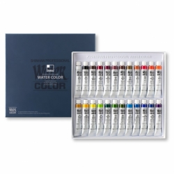 ShinHan Professional WATER COLOR - akvarelové barvy v tubě - sada 24 barev