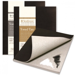 STRATHMORE 400 Toned Gray - Art journal (118 g/m2, 56 listů) - měkká vazba