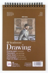 STRATHMORE Drawing 400 Series - kroužková vazba (163 g/m2, 24 listů) - různé velikosti