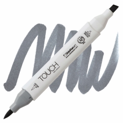 TOUCH Twin Brush Marker - oboustranný fix - ShinHan Art - sada 6 ks - GREY