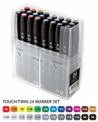 TOUCH Twin Marker - oboustranný fix - ShinHan Art - sada 24 ks