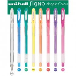 Gelové pero Uni-Ball SIGNO UM-120AC - Angelic Colour 0,8 mm - pastelové barvy