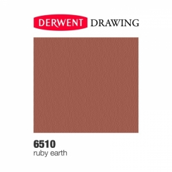 DERWENT Drawing - měkké pastelky - jednotlivé barvy, barevný odstín 6510 - ruby earth