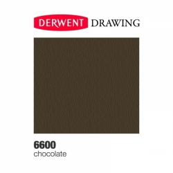 DERWENT Drawing - měkké pastelky - jednotlivé barvy, barevný odstín 6600 - chocolate