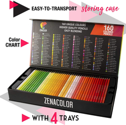 ZENACOLOR - umělecké pastelky - sada 160 ks - exclusive series