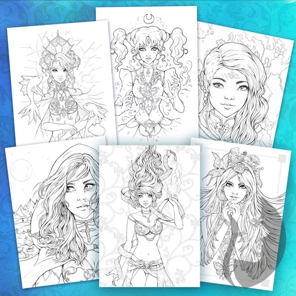 SAKUEMS 3 Dark Fantasy 2019 coloring book Emilie Jarrige