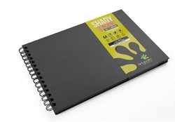 Artgecko skicák Shady BLACK (40 listů,  200g/m2)- A4 na šířku