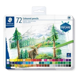 STAEDTLER Design Journey -  šestihranné pastelky - sada 72 ks v plechové krabičce