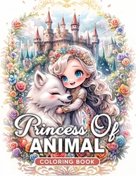 Princess Of Animal Coloring Book - Max Brenner
