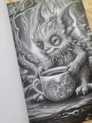 Adorable Creepy Monsters Grayscale Coloring Book - Max Brenner